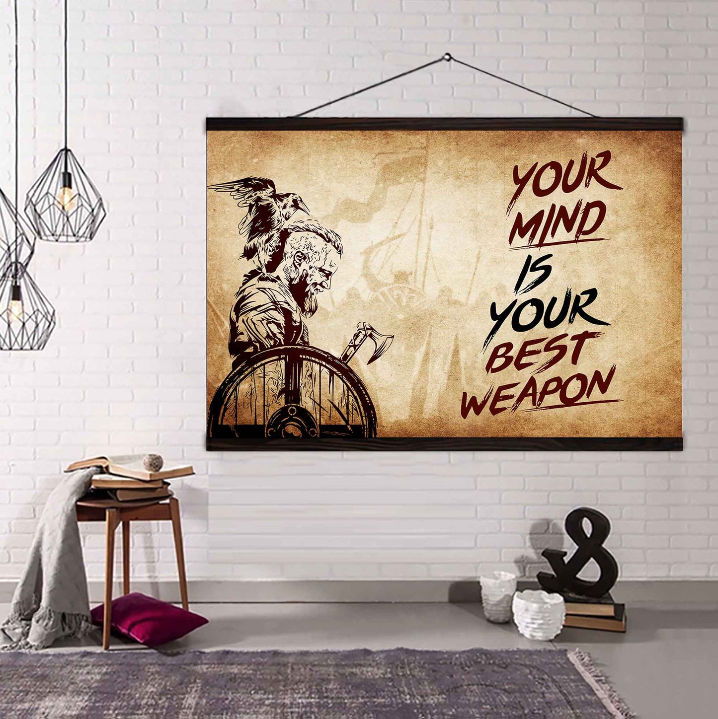 Soldier Poster Canvas Your Mind Is Your Best Weapon Best Gift