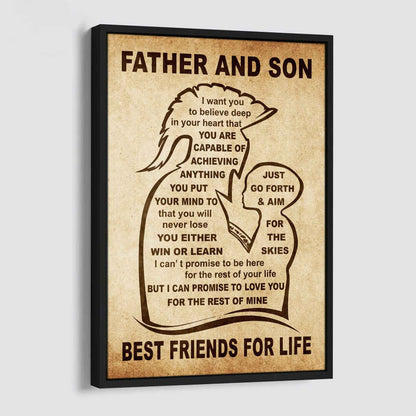 Personalized Family Poster Canvas You Will Never Lose You Either Win Or Learn To My Son Gift From Dad Gift For Your Son