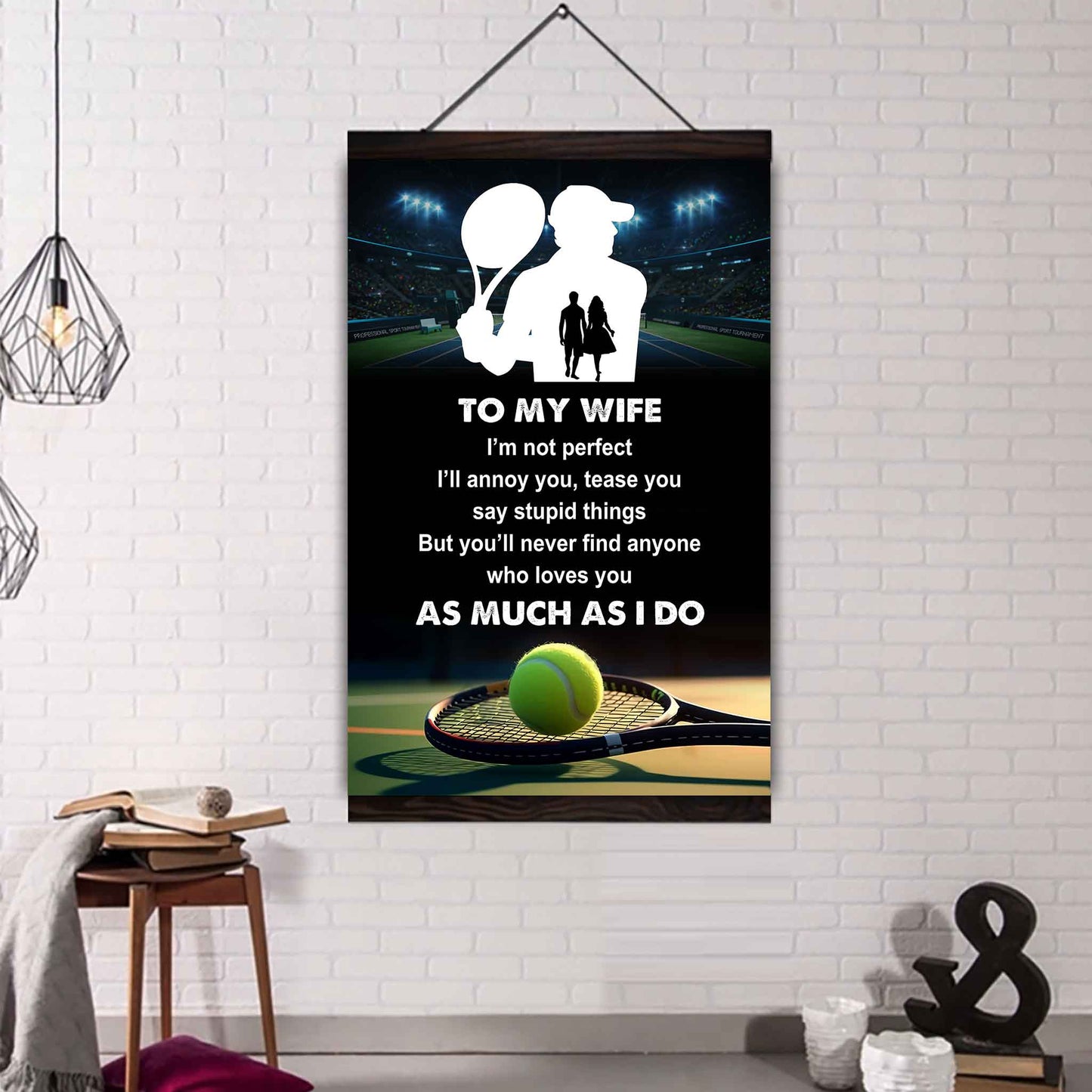 Sport Poster Canvas To My Wife I Am Not Perfect Gift For Your Wife