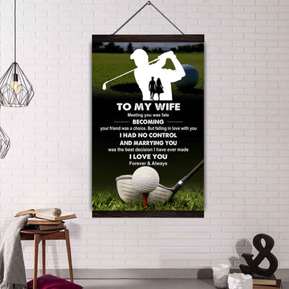 Sport Poster Canvas To My Wife Meeting You Was Fate Becoming Your Friend Gift For Your Wife