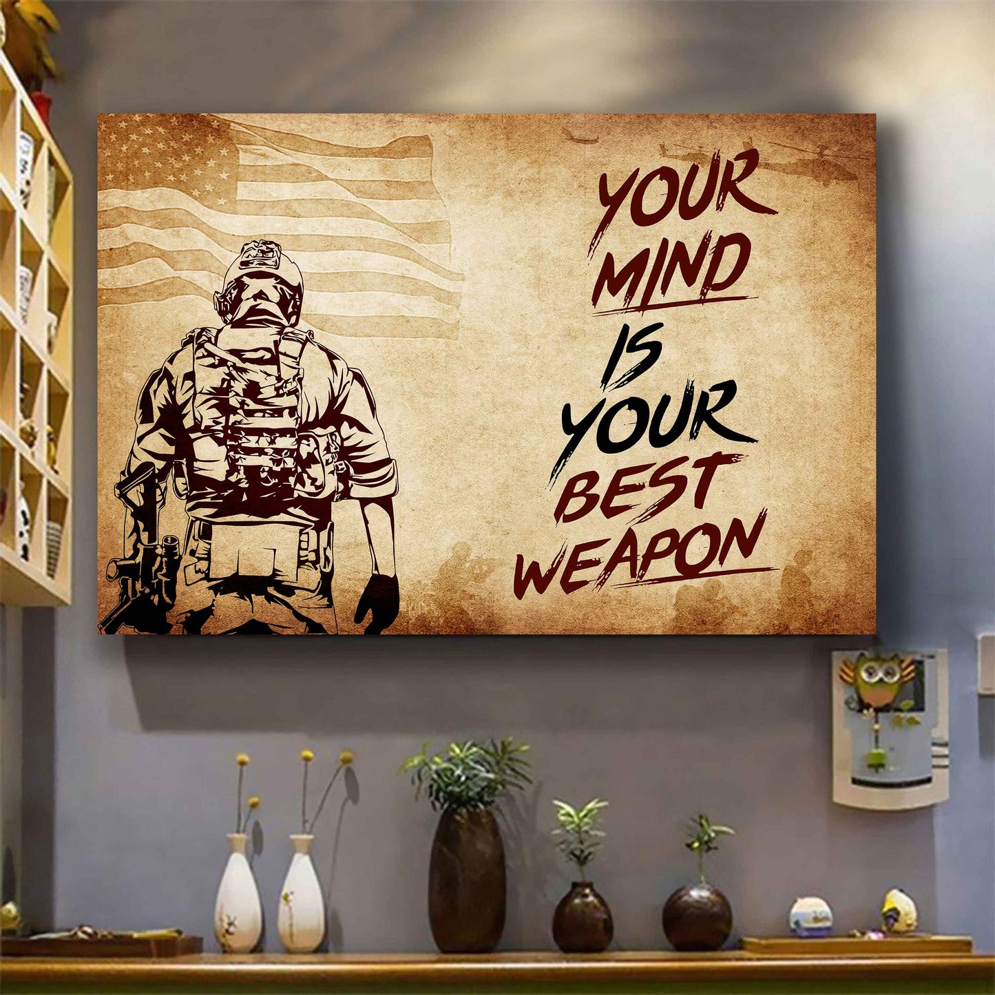 Knight Templar Poster Canvas Your Mind Is Your Best Weapon Best Gift