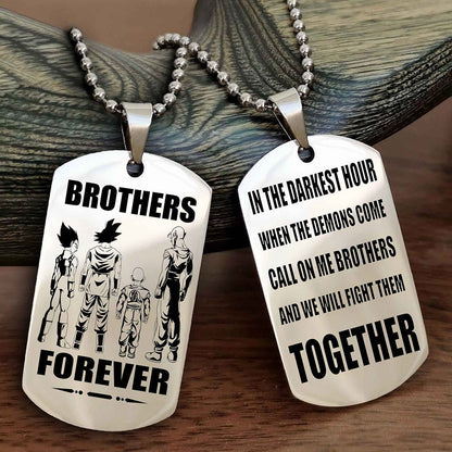 Cowboy Personalized Double Sided Dog Tag For My Brother - Call On Me Brother And We Will Fight Them Together Gift For Your Friend