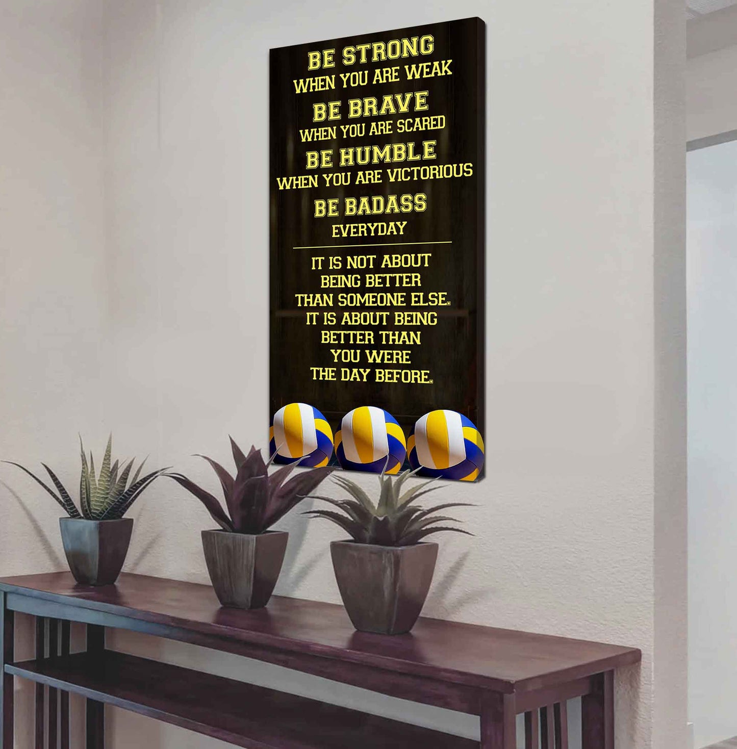 American Football-Be Strong-It is not About Being Better Than Someone Else It is about being better than you were the day before.