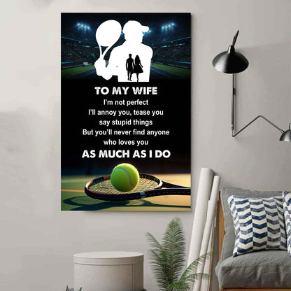 Sport Poster Canvas To My Wife I Am Not Perfect Gift For Your Wife