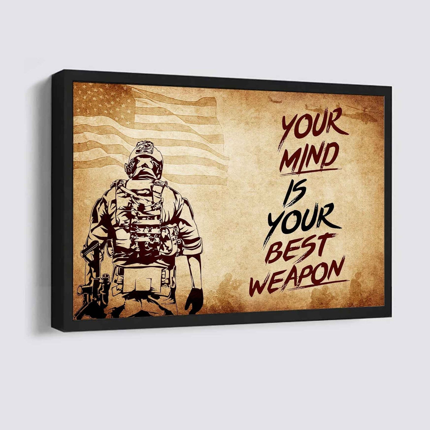 DRB Poster Canvas Your Mind Is Your Best Weapon Best Gift