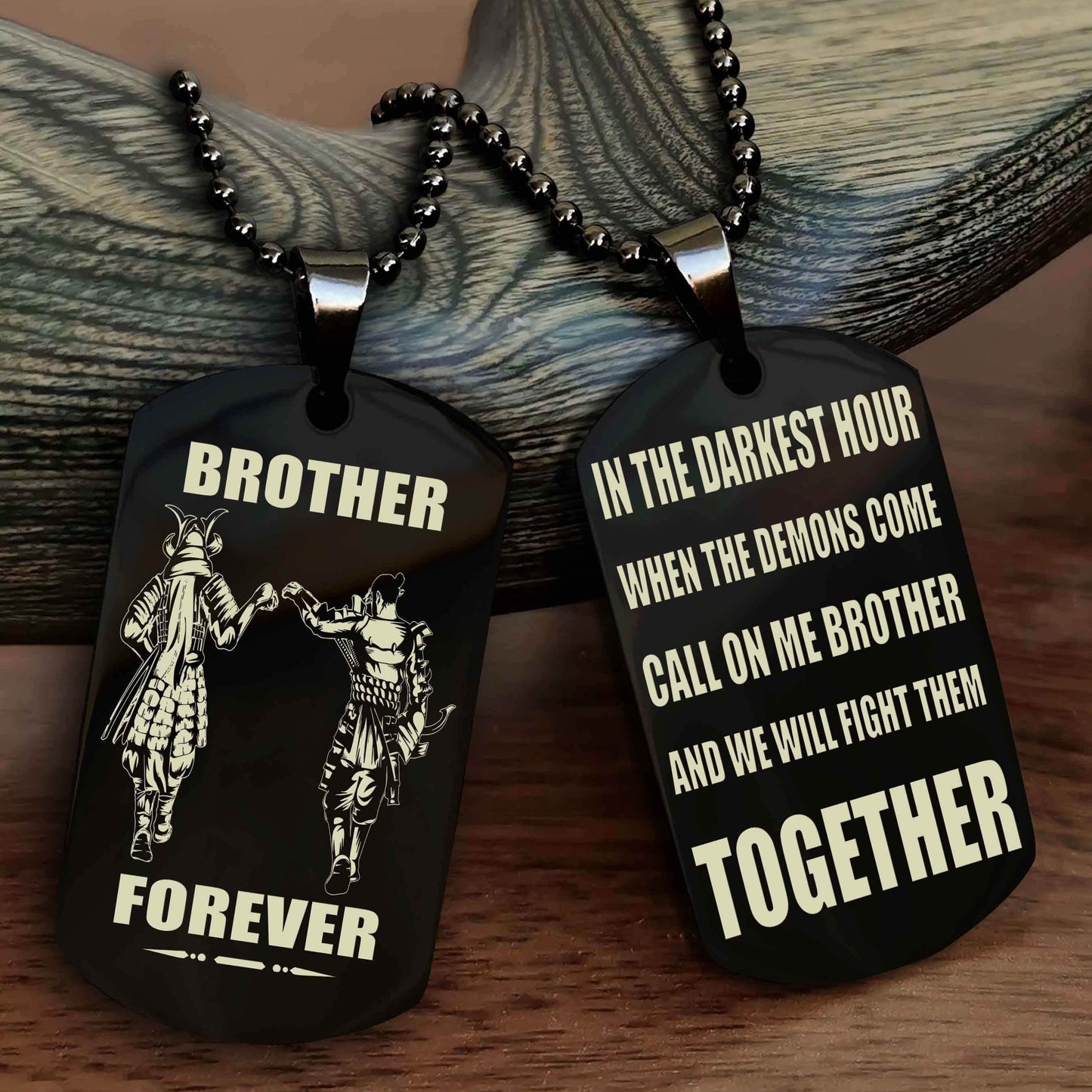 Sport Bike Personalized Double Sided Dog Tag For My Brother - Call On Me Brother And We Will Fight Them Together Gift For Your Friend