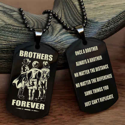 DRB Personalized Double Sided Dog Tag For My Brother - Once A Soldier Always A Soldier