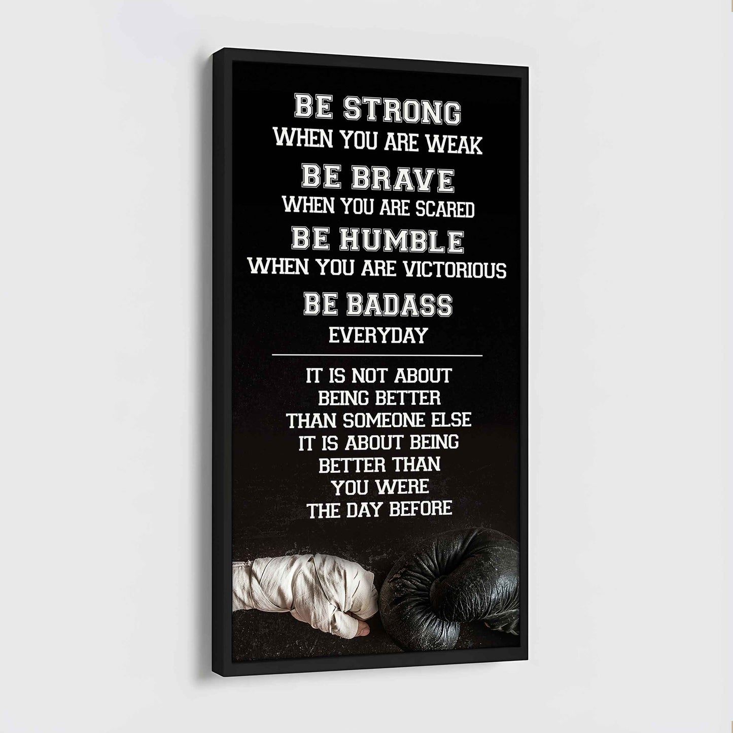 Basketball-Be Strong-It is not About Being Better Than Someone Else It is about being better than you were the day before.