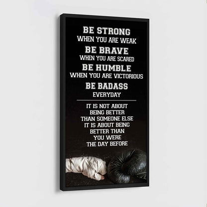 American Football-Be Strong-It is not About Being Better Than Someone Else It is about being better than you were the day before.