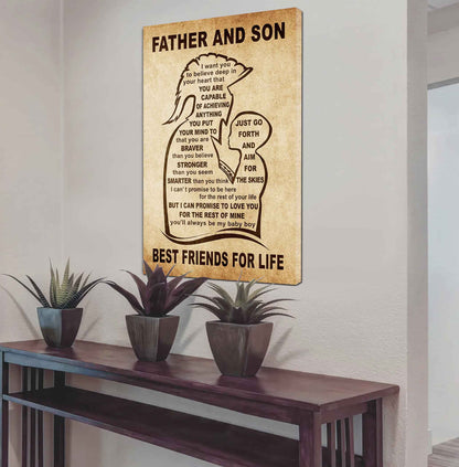 Personalized Family Poster Canvas That You Are Braver Than You Believe To My Son Gift From Dad Gift For Your Son