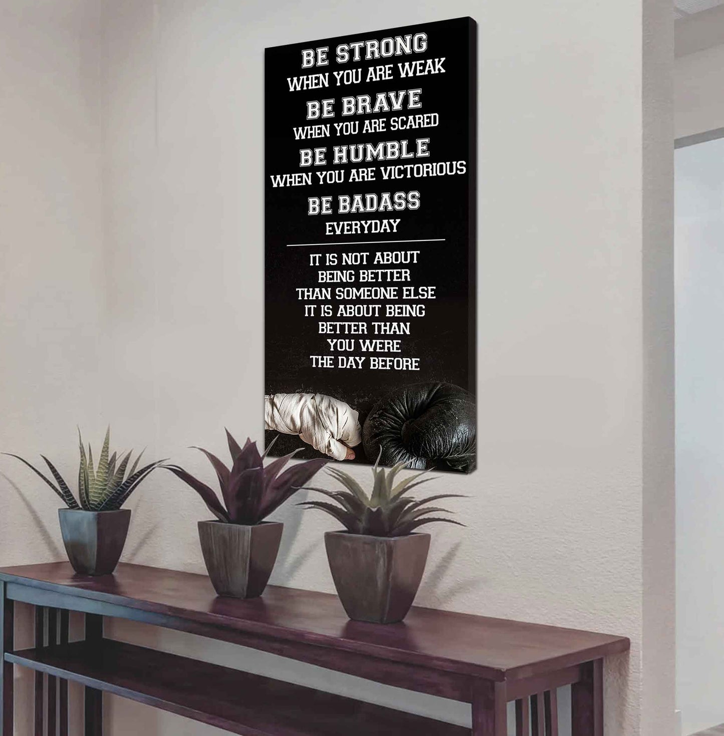 American Football-Be Strong-It is not About Being Better Than Someone Else It is about being better than you were the day before.