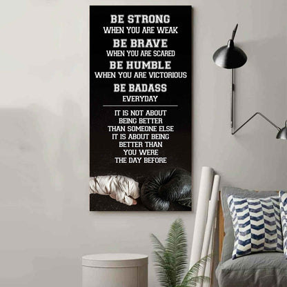 American Football-Be Strong-It is not About Being Better Than Someone Else It is about being better than you were the day before.