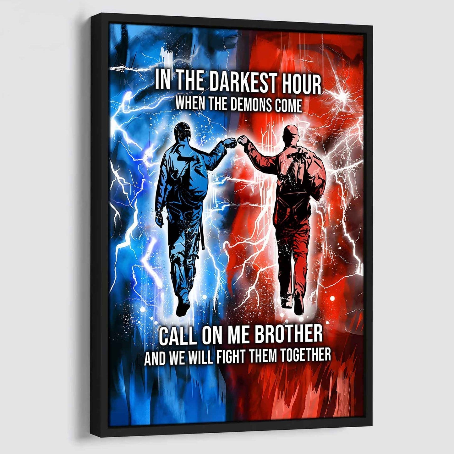 DRB Canvas Wall Art Call On Me Brother And We Will Fight Them Together Gift For Your Friend