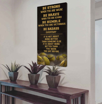 American Football-Be Strong-It is not About Being Better Than Someone Else It is about being better than you were the day before.