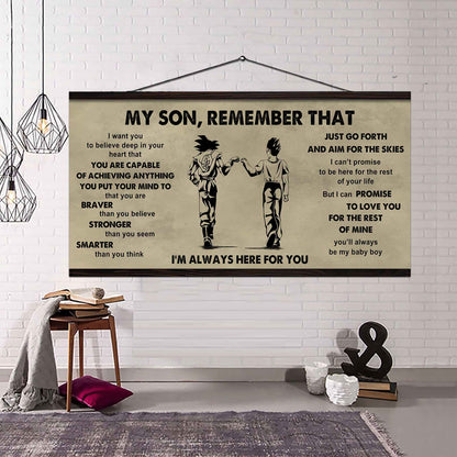 Personalized DRB Poster Canvas - My Son Remember That Just Go Forth And Aim For The Skies