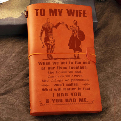 Biker Customizable vintage journal notebook, gifts from husband to wife -Let's go riding
