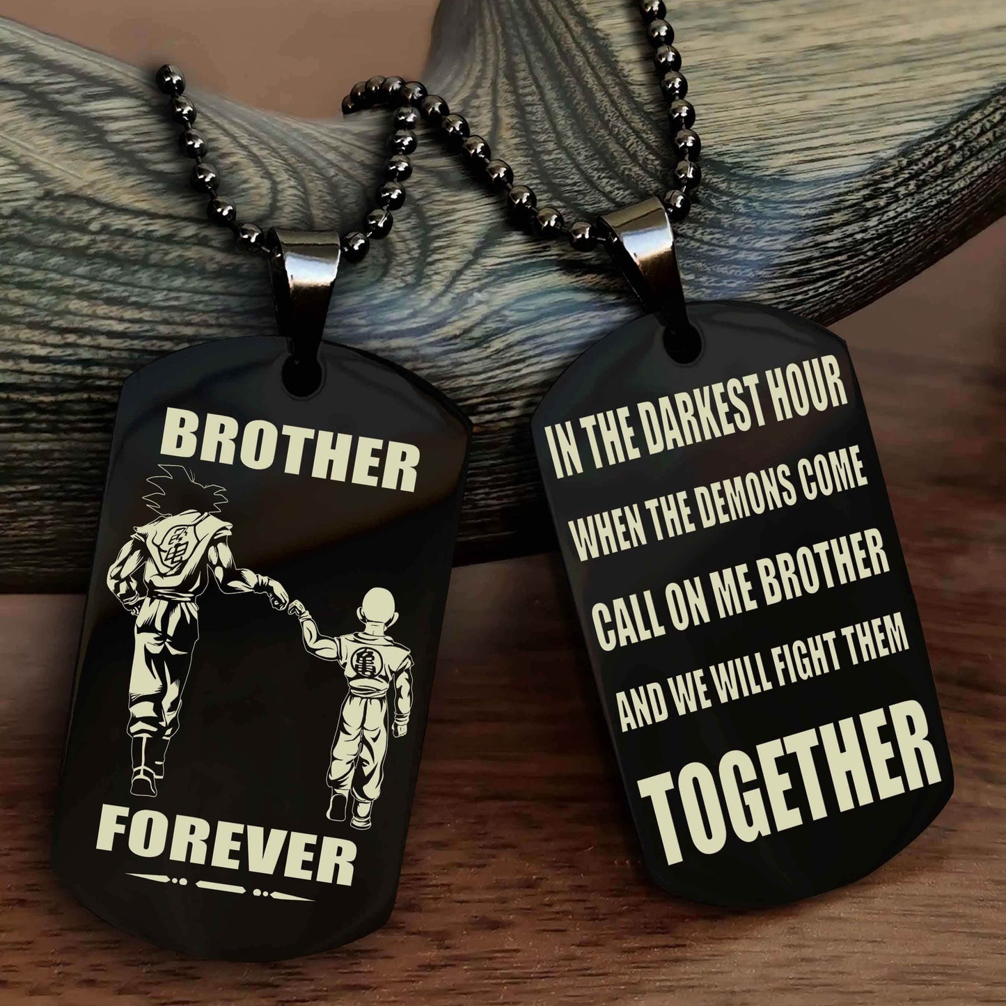 Viking Brother Personalized Double Sided Dog Tag For My Brother - Call On Me Brother And We Will Fight Them Together Gift For Your Friend