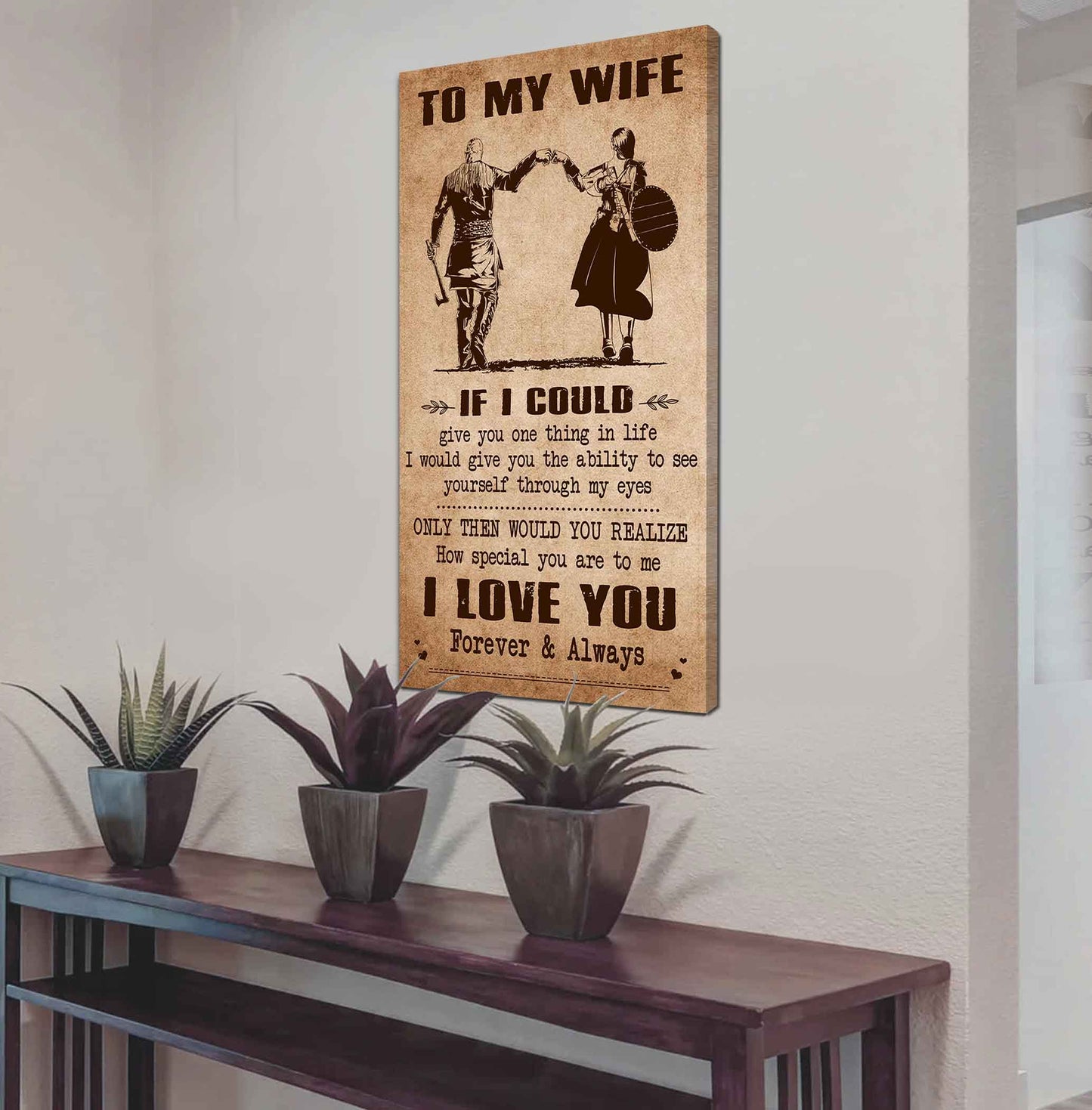 Family Poster Canvas To My Wife If I Could Give You One Thing In Life - How Special You Are To Me Gift For Your Wife