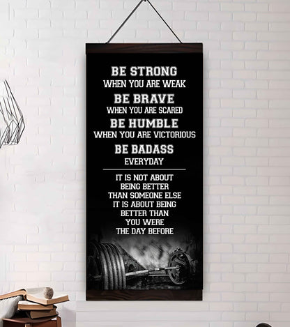 American Football-Be Strong-It is not About Being Better Than Someone Else It is about being better than you were the day before.