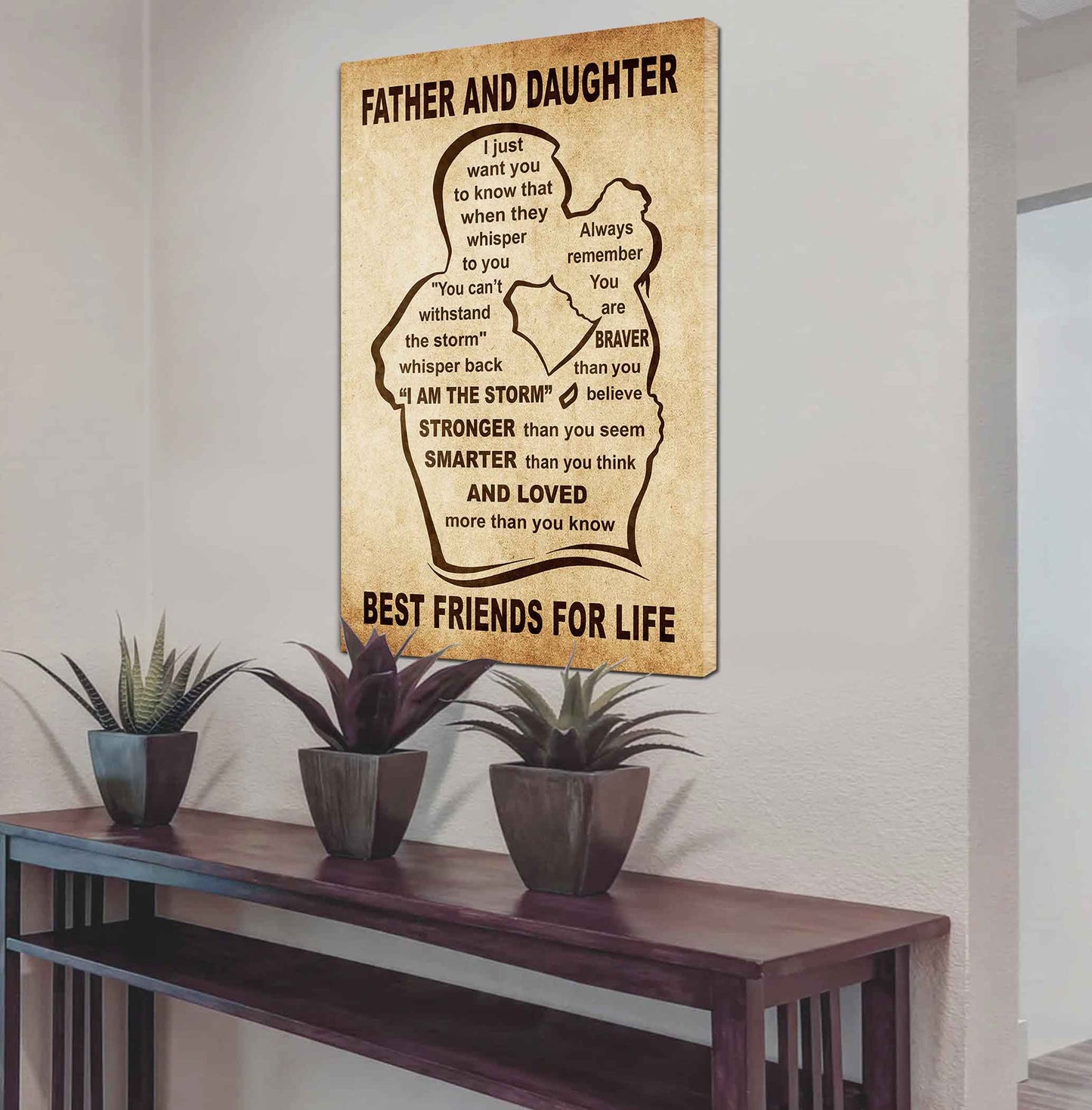 Personalized Family Poster Canvas I Just Want You To Know That - I Am The Storm To My Son Gift From Dad Gift For Your Son