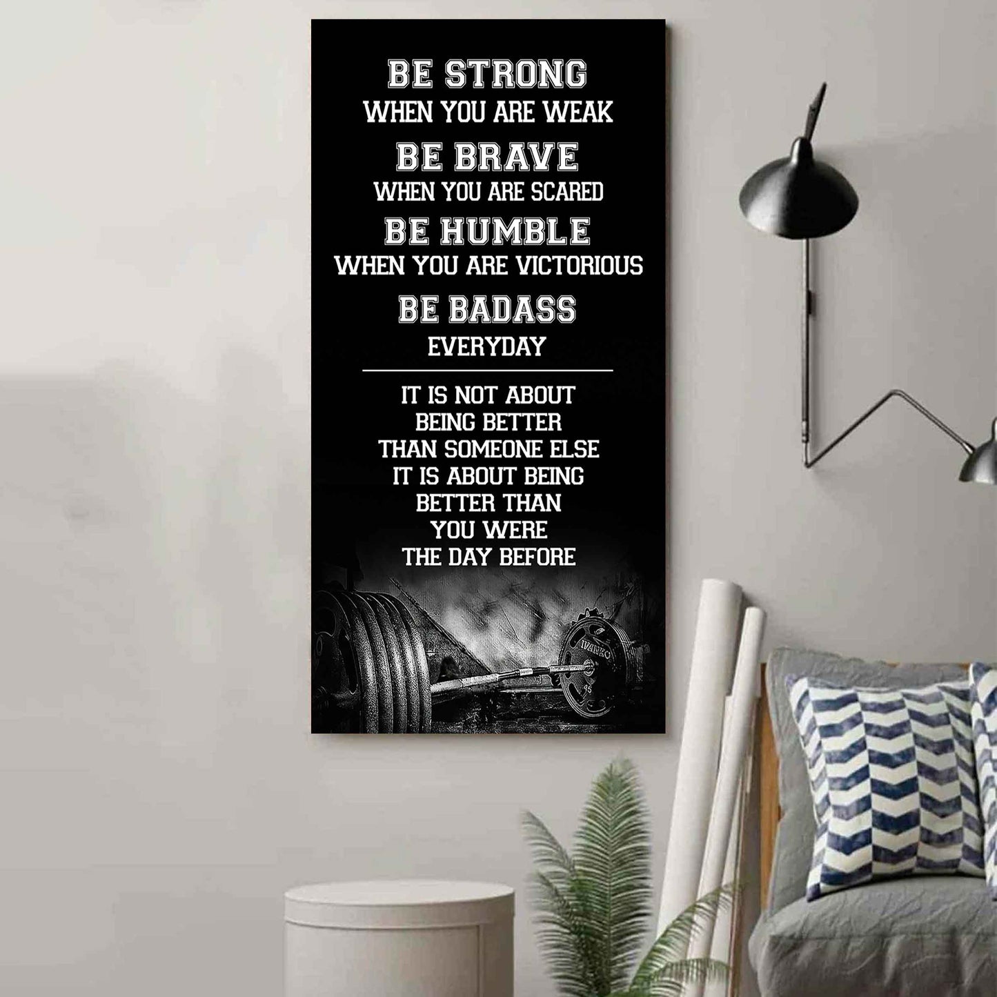 American Football-Be Strong-It is not About Being Better Than Someone Else It is about being better than you were the day before.