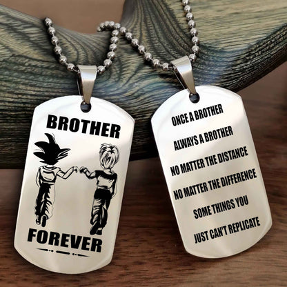 Knight Templar Customizable engraved dog tag double sided gift from brother - Brother Forever Once A Brother Always A Brother
