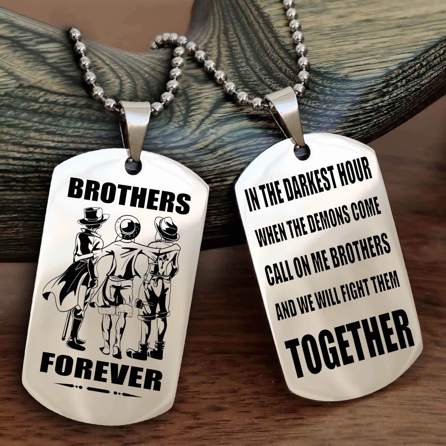 Viking Personalized Double Sided Dog Tag For My Brother - Call On Me Brother And We Will Fight Them Together Gift For Your Friend