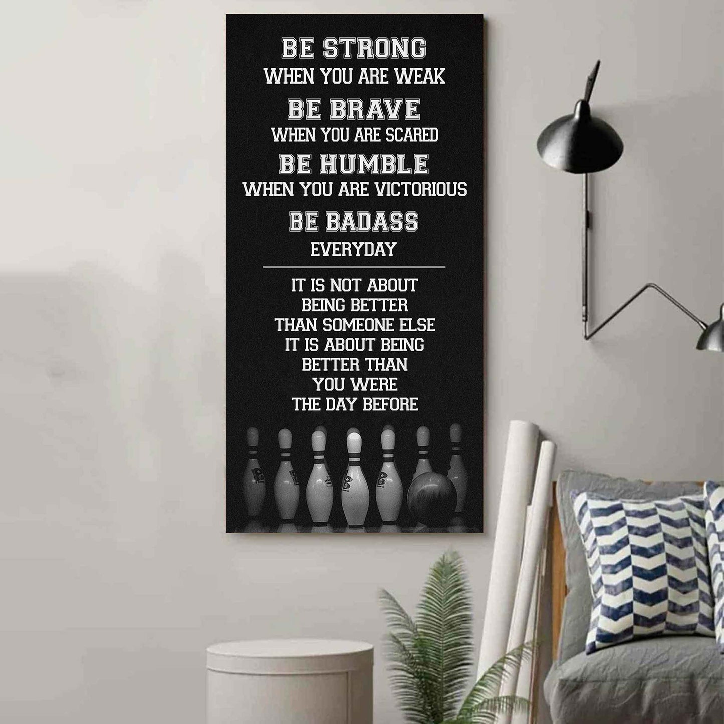 Basketball-Be Strong-It is not About Being Better Than Someone Else It is about being better than you were the day before.