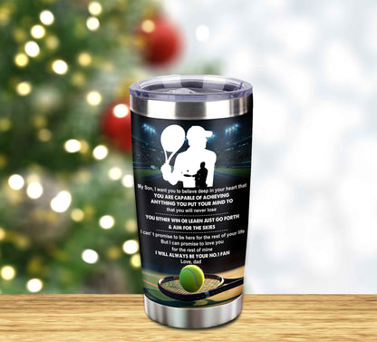 Customizable Tumbler To My Son With Inspriration Quotes From Dad And Mom