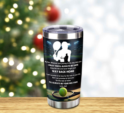 Customizable Tumbler To My Son With Inspriration Quotes From Dad And Mom