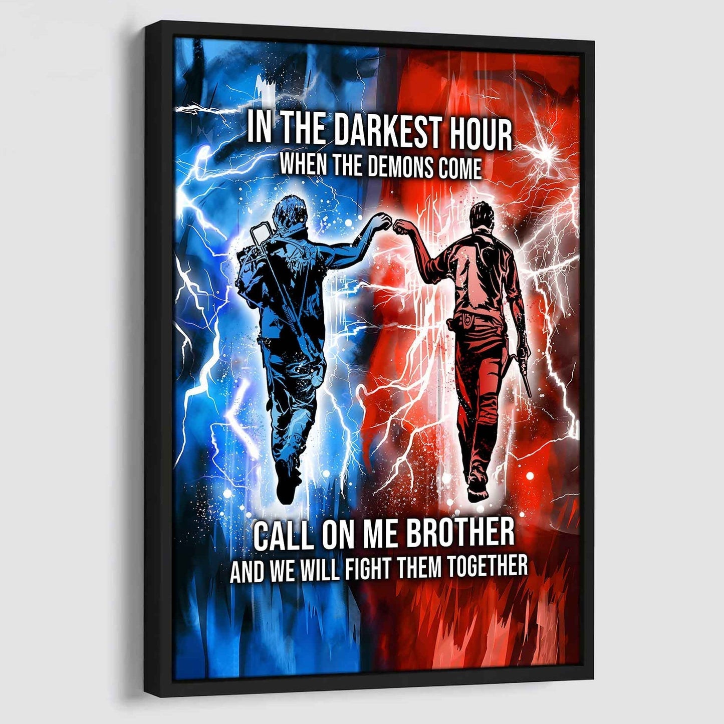 DRB Canvas Wall Art Call On Me Brother And We Will Fight Them Together Gift For Your Friend