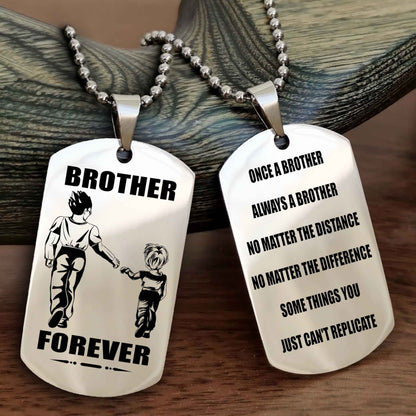 DRB Personalized Double Sided Dog Tag For My Brother - Once A Soldier Always A Soldier