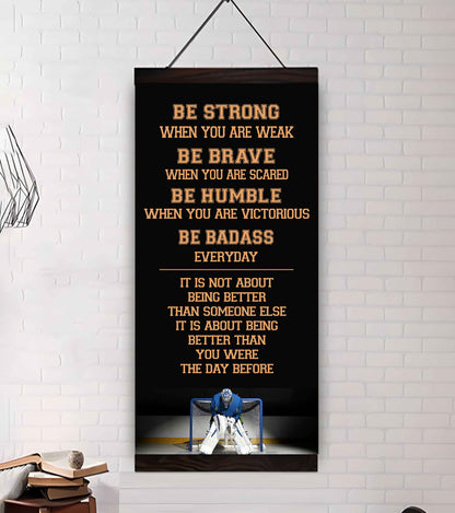 Basketball-Be Strong-It is not About Being Better Than Someone Else It is about being better than you were the day before.