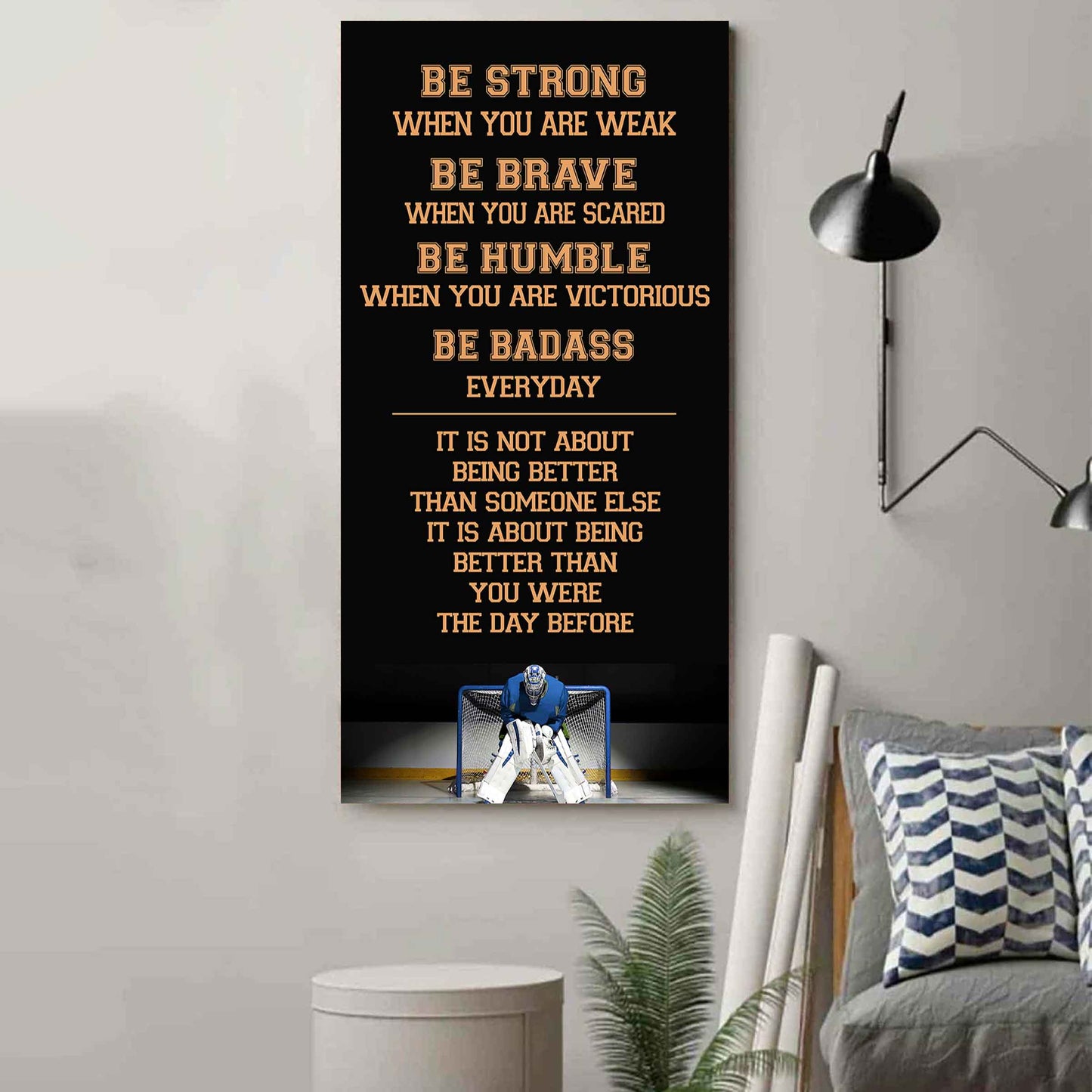 Basketball-Be Strong-It is not About Being Better Than Someone Else It is about being better than you were the day before.
