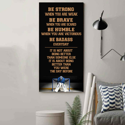 Basketball-Be Strong-It is not About Being Better Than Someone Else It is about being better than you were the day before.