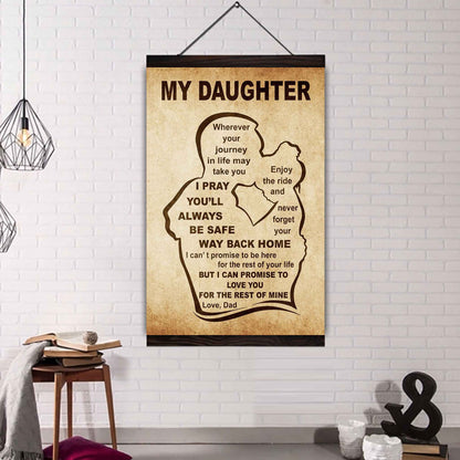 Personalized Family Poster Canvas Never Forget Your Way Back Home To My Son Gift From Dad Gift For Your Son