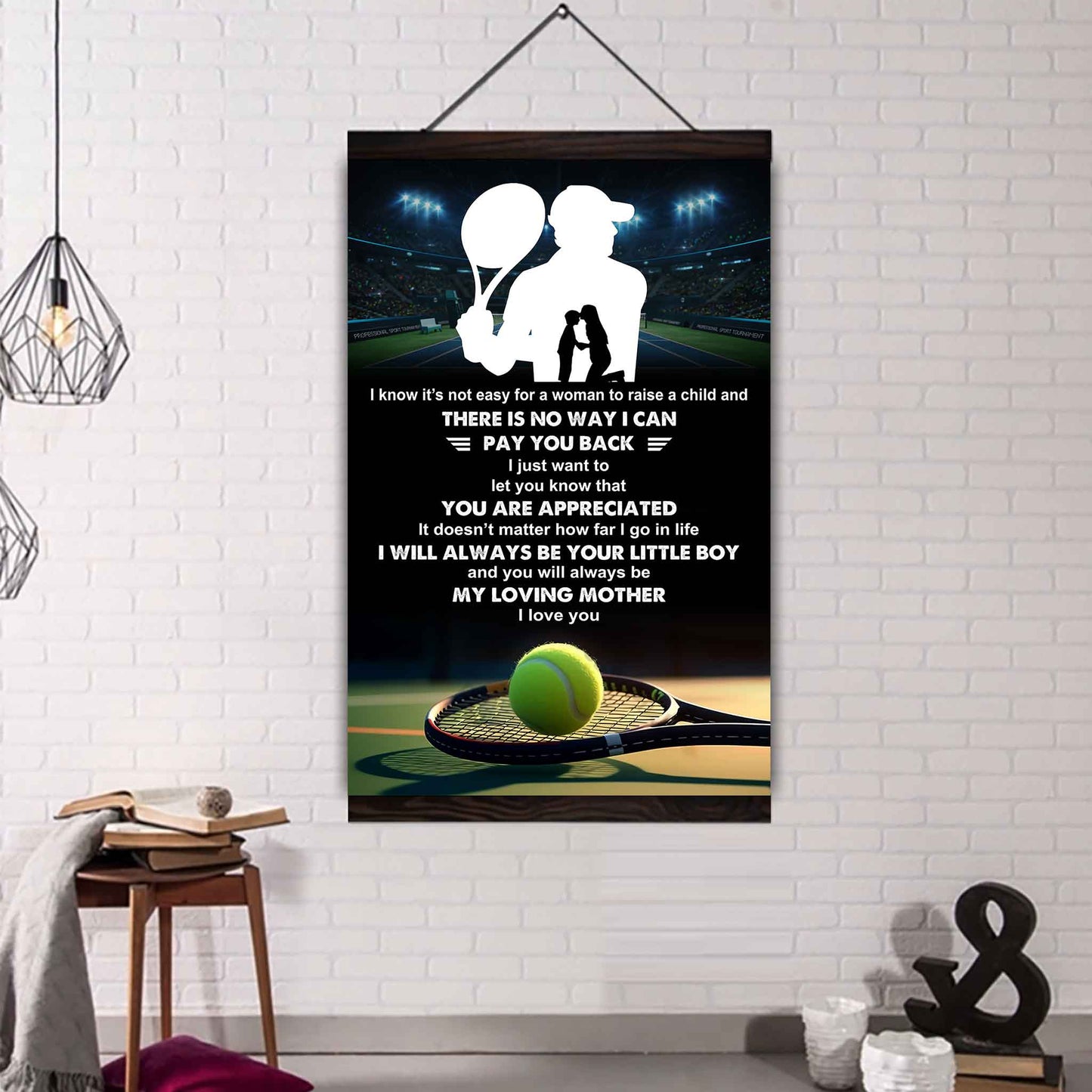 Poster Child Canvas To My Mom I Know It's Not Easy - I Will Always Be Your Little Boy Gift From Son