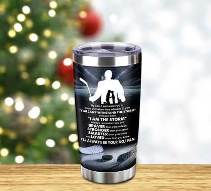 Customizable Tumbler To My Son With Inspriration Quotes From Dad And Mom