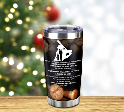 Customizable Tumbler To My Son With Inspriration Quotes From Dad And Mom