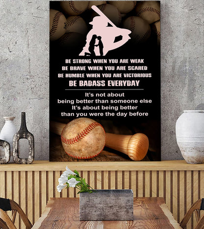 Sport Canvas Poster To My Son It's Being Better Than You Were The Day Before Gifts For Son From Mom