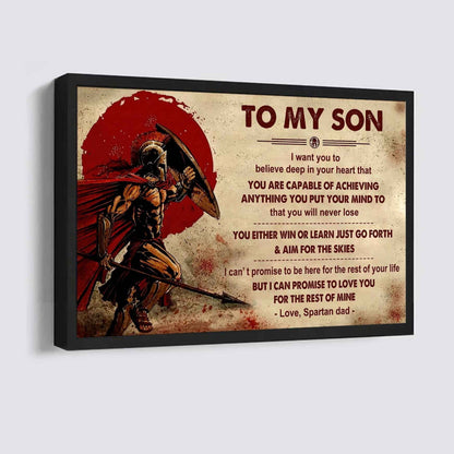 Knight Templar Poster Canvas You Will Never Lose You Either Win Or Learn From Dad To Son