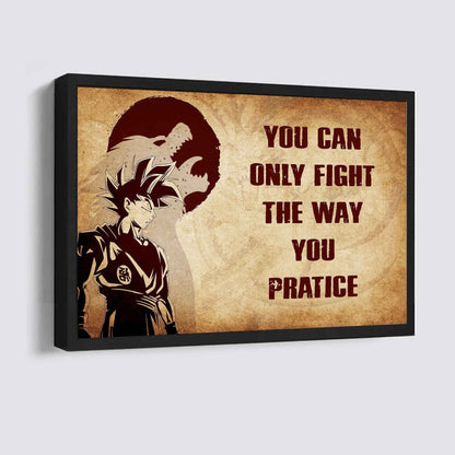 Knight Templar Poster Canvas You Can Only Fight The Way You Practice
