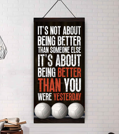 American Football-It is not About Being Better Than Someone Else It is about being better than you were the day before.