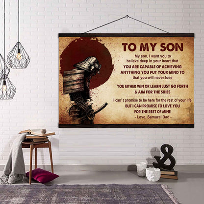 Knight Templar Poster Canvas You Will Never Lose You Either Win Or Learn From Dad To Son