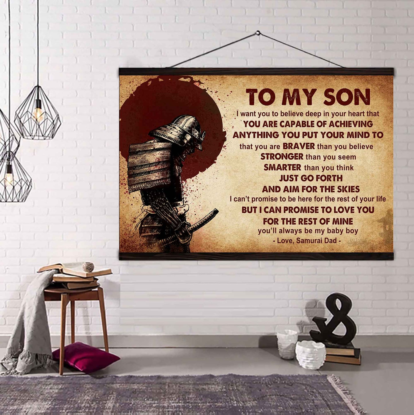 Knight Templar Poster Canvas Just Go Forth And Aim For The Skies From Dad To Son Gift For Your Son