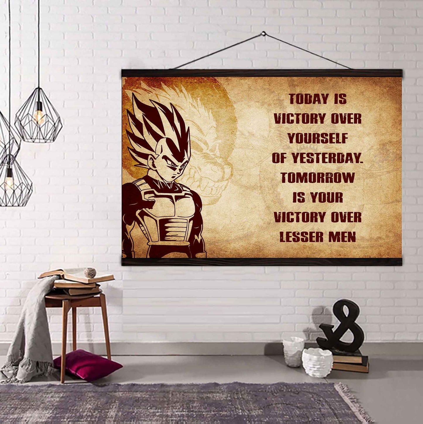 DRB Poster Canvas Today Is Victory Over Yourself Of Yesterday Best Gift With Motivation Quotes