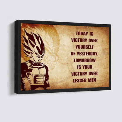 DRB Poster Canvas Today Is Victory Over Yourself Of Yesterday Best Gift With Motivation Quotes