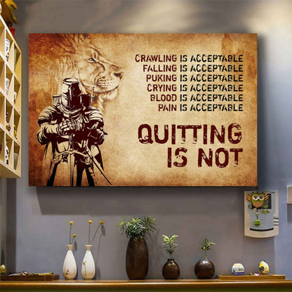 DRB Poster Canvas Quiting Is Not Best Gifts Motivation Quotes