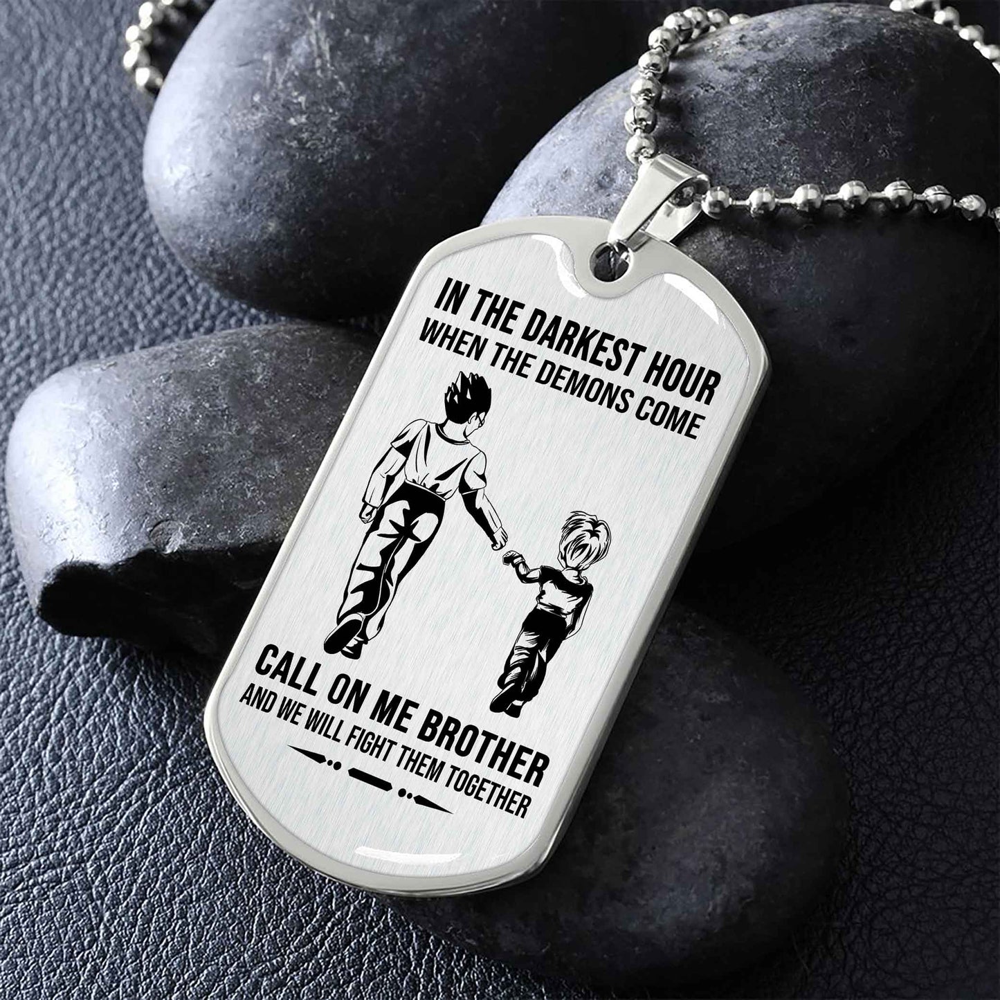 GH and GT Military Chain Silver Plated 18K Gold Plated Brother Forver Call On Me Brother And We Will Fight Them Together