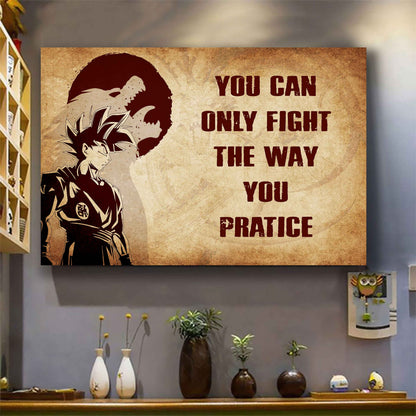 Knight Templar Poster Canvas You Can Only Fight The Way You Practice